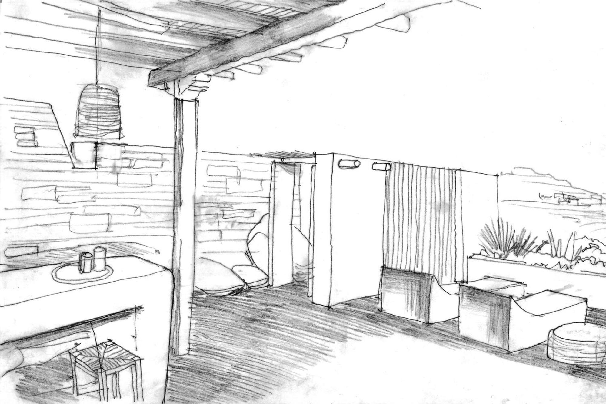 Amare Mykonos Villa Tourlos Rom bilde